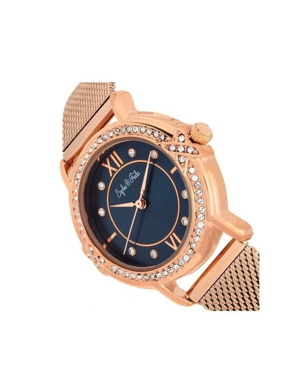 WOMEN'S WATCH SOPHIE & FREDA LUXURY "RENO" BRACELET WITH SWAROVSKI CRYSTALS NEW! - Picture 3 of 5